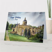 Für Freunde auf Birthday Castle Howard York Malere Karte (Vorderseite)