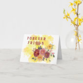 Fur Freunde: Blumengrußkarte Karte (Gelbe Blume)