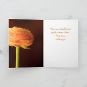 Für Freunde Chemo Unterstützung Ranunculus Karte (Innenseite)