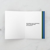 Für Freunde Geburtstagskuchen mit Kerzenschein Karte (Innenseite)