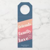 Für Freunde Liebe Wedding ID822 Flaschenanhänger (Vorderseite)