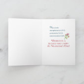 Für Freunde Rose Religiöses Fest von St. Valentine Karte (Innenseite)