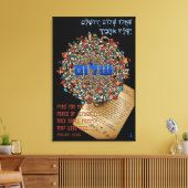 Für Frieden für Jerusalem plädieren Leinwanddruck (Insitu (Wohnzimmer))