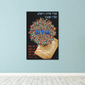 Für Frieden für Jerusalem plädieren Leinwanddruck (Insitu (Holzboden))