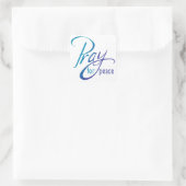 Für Frieden plädieren Quadratischer Aufkleber (Tasche)