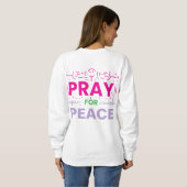 Für Frieden plädieren Sweatshirt (Schwarz voll)