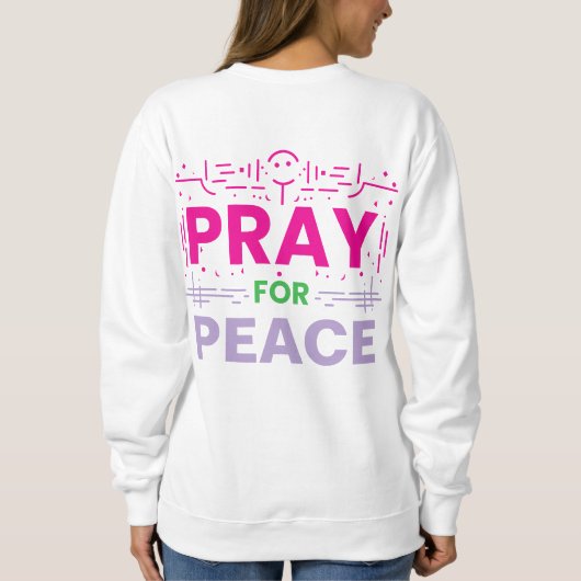 Für Frieden plädieren Sweatshirt (Rückseite)