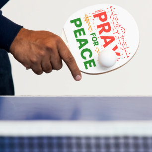 Für Frieden plädieren Tischtennis Schläger
