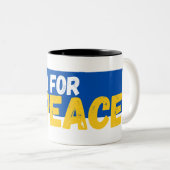 Für Frieden plädieren Zweifarbige Tasse (VorderseiteRechts)