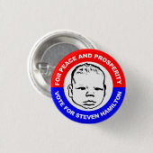 Für Frieden und Wohlstand Button (Vorne & Hinten)