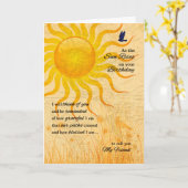 für Friend Sentimental Sun Rise Birthday Karte (Gelbe Blume)