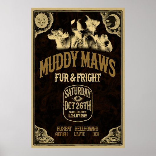 Fur & Fright OG Flyer Poster (Vorne)