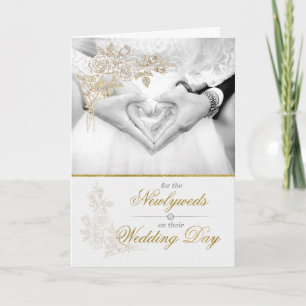 für Frischvermählte an ihrem Hochzeitstag Karte