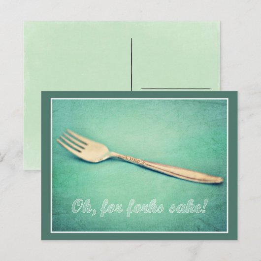 Für Gabel Sake! Postkarte (Vorne/Hinten)
