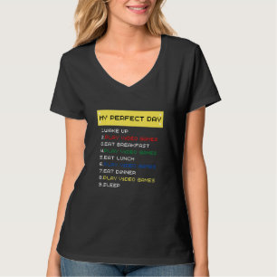 Für Gamer meine perfekten Videospiele am Tag T-Shirt