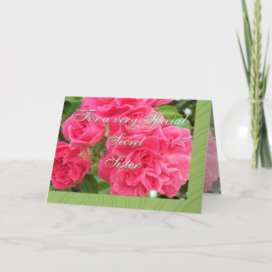 Für geheime Sister-individuell anpassen Karte (Vorderseite)