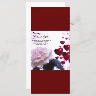 Für geliebte Ehefrau, glücklicher Valentinstag