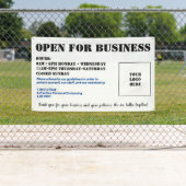 Für Geschäftsbanner offen nach außen anpassen Banner (Insitu)