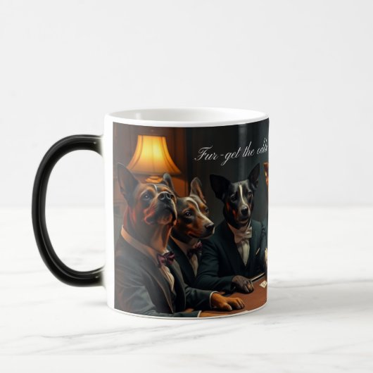 Fur get the Odds - Magische Morphing Poker Hunde T Verwandlungstasse (Links)