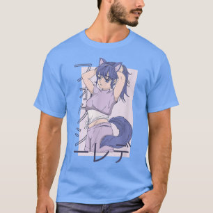 Für Girl Anime japanisches Design Mädchen mit Schw T-Shirt