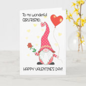 Für Girlfriend Valentine's Niedliches Genom und Ro Karte (Gelbe Blume)