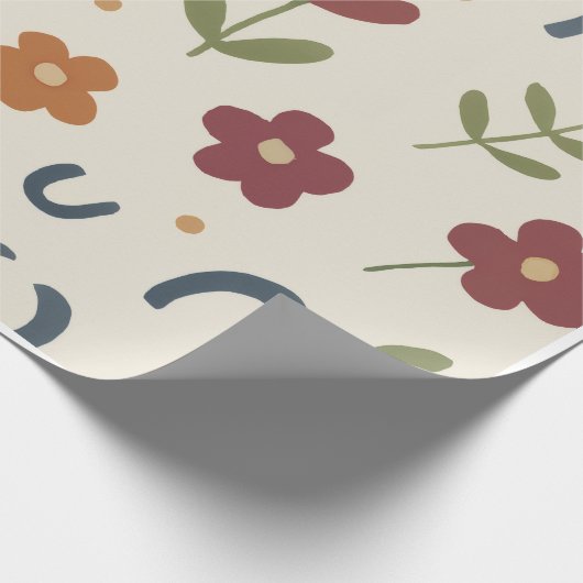 für glückliche Menschen Geschenkpapier (Ecke)