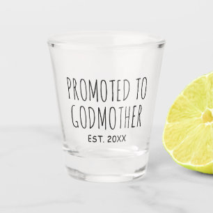 Für Godmatt befördert   Neues Baby-Geschenkglas Schnapsglas