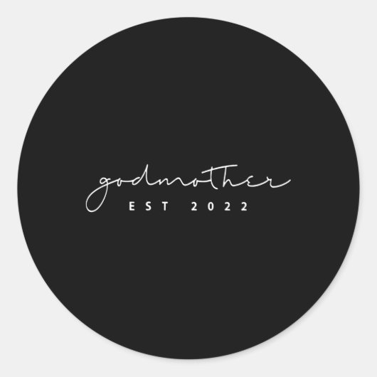 Für Godmutter Ostseemünde 2022 Ankündigung zur Sch Runder Aufkleber (Vorderseite)