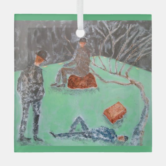 FÜR GODOT-Glasverzierung gewartet Ornament Aus Glas (Vorderseite)