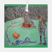 FÜR GODOT-Glasverzierung gewartet Ornament Aus Glas (Rückseite)