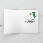 Für Godvater Weihnachten Joy Holly und Mistletoe Karte (Innenseite)