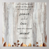 Für Gott hat nicht Motivierend Bibelverse Poster (Vorne)