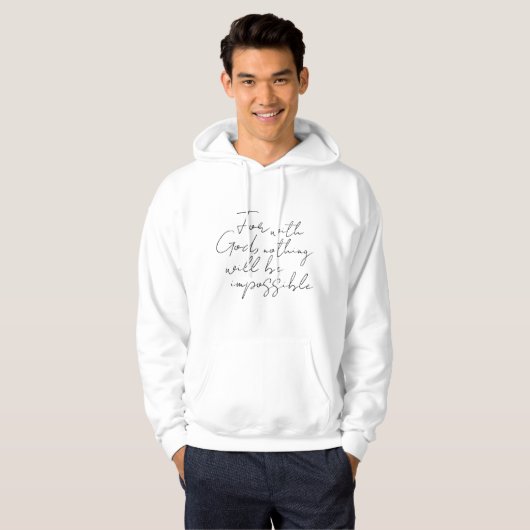 Für Gott Hoodie (Vorne ganz)