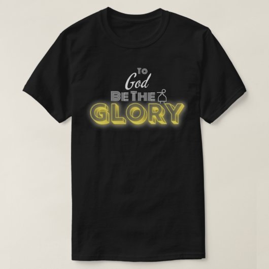 Für Gott sei der Ruhm Christlich T-Shirt (Design vorne)