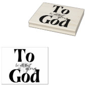 Für Gott sei die ganze Glorie der Sonnenblumen | B Gummistempel (Stempel)