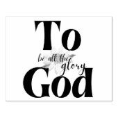 Für Gott sei die ganze Glorie der Sonnenblumen | B Gummistempel (Prägung)