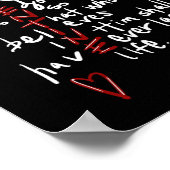 Für Gott so geliebt die Welt Jesus ist mein Valent Poster (Ecke)