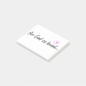 Für Gott so geliebt... Post-it Klebezettel (angewinkelt)