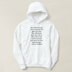 Für Gott so liebte das Weltwort Hoodie