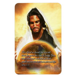 Für Gott so liebte die Welt 2 Premium Magnet