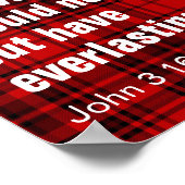 Für Gott so liebte die Welt, dass er seine einzige Poster (Ecke)