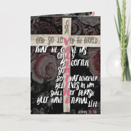 Für Gott so liebte die Welt Feiertagskarte