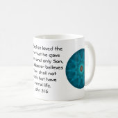 Für Gott so liebte die Welt ... John 3:16 Kaffeetasse (VorderseiteRechts)