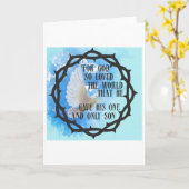 Für Gott so liebte die Welt Karte (Gelbe Blume)