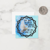 Für Gott so liebte die Welt Mitteilungskarte (Vorderseite/Rückseite Beispiel)