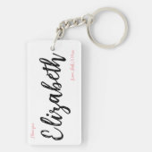 Für Gott so liebte die Welt Personalisiertes Gesch Schlüsselanhänger (Rückseite)