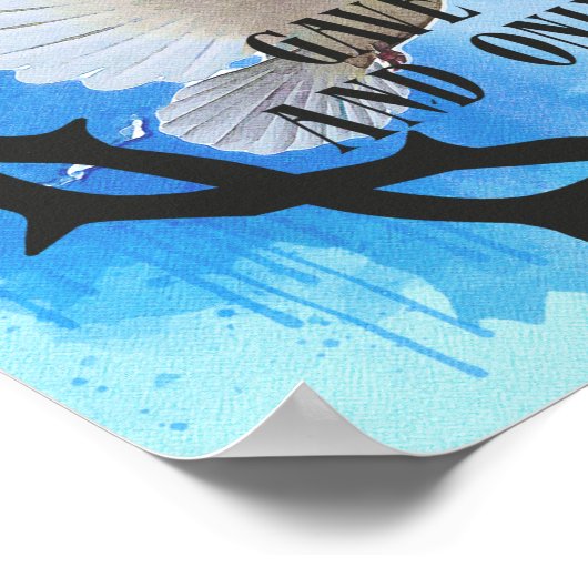 Für Gott so liebte die Welt Poster (Ecke)