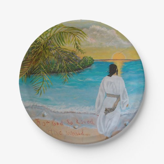 "Für Gott so liebte die Welt" Teller (Vorderseite)