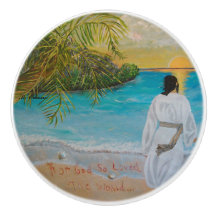 "Für Gott so liebte die Welt..." Türknopf