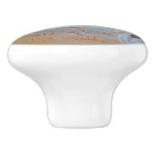 "Für Gott so liebte die Welt..." Türknopf Keramikknauf (Seitenansicht)